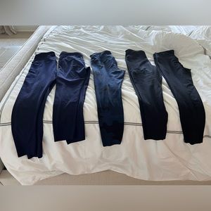 Gap recycled power leggings. Great condition. Selling as package of 5. Medium